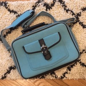 Aqua lap top bag